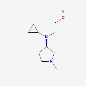 molecular formula C10H20N2O B3235245 2-[Cyclopropyl-((R)-1-methyl-pyrrolidin-3-yl)-amino]-ethanol CAS No. 1353997-59-7
