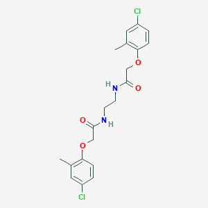 molecular formula C20H22Cl2N2O4 B323527 2-(4-chloro-2-methylphenoxy)-N-(2-{[(4-chloro-2-methylphenoxy)acetyl]amino}ethyl)acetamide 