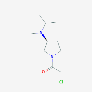 molecular formula C10H19ClN2O B3235286 2-Chloro-1-[(S)-3-(isopropyl-methyl-amino)-pyrrolidin-1-yl]-ethanone CAS No. 1354000-93-3
