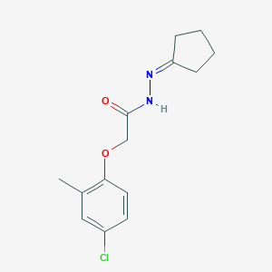 molecular formula C14H17ClN2O2 B323529 2-(4-chloro-2-methylphenoxy)-N'-cyclopentylideneacetohydrazide 