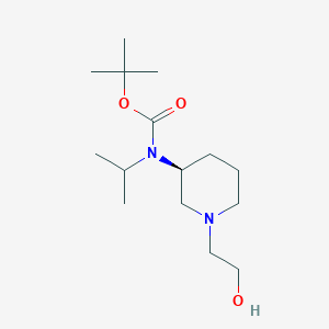 molecular formula C15H30N2O3 B3235321 [(S)-1-(2-Hydroxy-ethyl)-piperidin-3-yl]-isopropyl-carbamic acid tert-butyl ester CAS No. 1354002-76-8