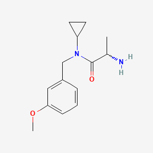 molecular formula C14H20N2O2 B3235332 (S)-2-Amino-N-cyclopropyl-N-(3-methoxy-benzyl)-propionamide CAS No. 1354006-67-9