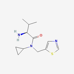 molecular formula C12H19N3OS B3235366 (S)-2-Amino-N-cyclopropyl-3-methyl-N-thiazol-5-ylmethyl-butyramide CAS No. 1354009-01-0