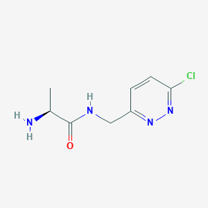 molecular formula C8H11ClN4O B3235382 (S)-2-Amino-N-(6-chloro-pyridazin-3-ylmethyl)-propionamide CAS No. 1354009-16-7