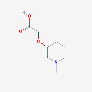 molecular formula C8H15NO3 B3235384 ((R)-1-Methyl-piperidin-3-yloxy)-acetic acid CAS No. 1354009-21-4
