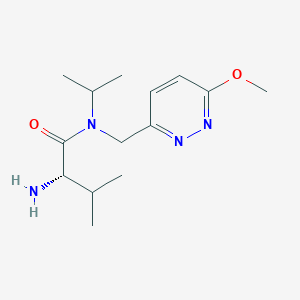 molecular formula C14H24N4O2 B3235411 (S)-2-Amino-N-isopropyl-N-(6-methoxy-pyridazin-3-ylmethyl)-3-methyl-butyramide CAS No. 1354009-98-5