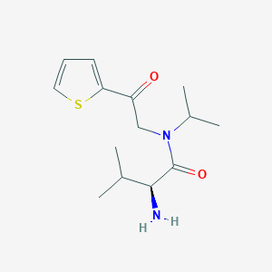 molecular formula C14H22N2O2S B3235420 (S)-2-Amino-N-isopropyl-3-methyl-N-(2-oxo-2-thiophen-2-yl-ethyl)-butyramide CAS No. 1354010-13-1