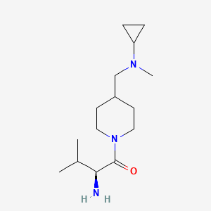 molecular formula C15H29N3O B3235436 (S)-2-Amino-1-{4-[(cyclopropyl-methyl-amino)-methyl]-piperidin-1-yl}-3-methyl-butan-1-one CAS No. 1354010-98-2