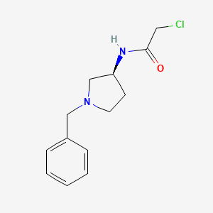molecular formula C13H17ClN2O B3235477 N-((S)-1-Benzyl-pyrrolidin-3-yl)-2-chloro-acetamide CAS No. 1354015-88-5