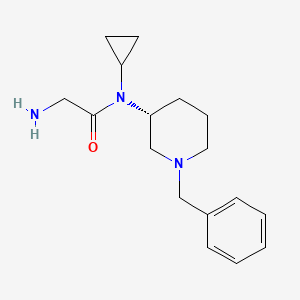molecular formula C17H25N3O B3235488 2-Amino-N-((R)-1-benzyl-piperidin-3-yl)-N-cyclopropyl-acetamide CAS No. 1354017-21-2