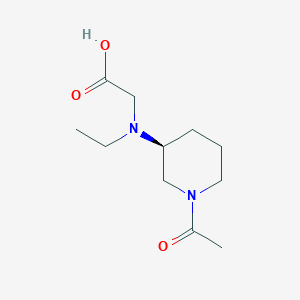 molecular formula C11H20N2O3 B3235494 [((S)-1-Acetyl-piperidin-3-yl)-ethyl-amino]-acetic acid CAS No. 1354017-32-5
