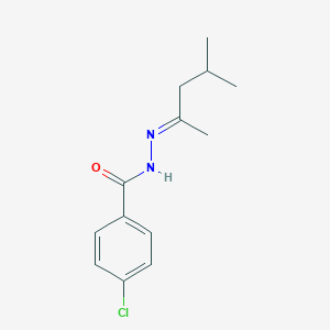 molecular formula C13H17ClN2O B323550 4-chloro-N'-(1,3-dimethylbutylidene)benzohydrazide 