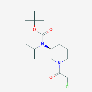 B3235551 [(S)-1-(2-Chloro-acetyl)-piperidin-3-yl]-isopropyl-carbamic acid tert-butyl ester CAS No. 1354019-47-8
