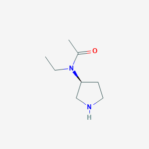 B3235573 (S)-N-Ethyl-N-(pyrrolidin-3-yl)acetamide CAS No. 1354020-88-4