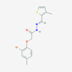 2-(2-bromo-4-methylphenoxy)-N'-[(3-methylthien-2-yl)methylene]acetohydrazide