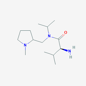 molecular formula C14H29N3O B3235609 (S)-2-Amino-N-isopropyl-3-methyl-N-(1-methyl-pyrrolidin-2-ylmethyl)-butyramide CAS No. 1354028-35-5