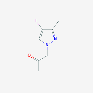 B3235636 1-(4-Iodo-3-methylpyrazolyl)acetone CAS No. 1354703-43-7