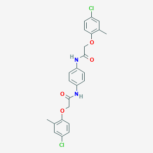 molecular formula C24H22Cl2N2O4 B323564 2-(4-chloro-2-methylphenoxy)-N-(4-{[(4-chloro-2-methylphenoxy)acetyl]amino}phenyl)acetamide 