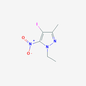molecular formula C6H8IN3O2 B3235645 1-Ethyl-4-iodo-3-methyl-5-nitro-1H-pyrazole CAS No. 1354703-64-2
