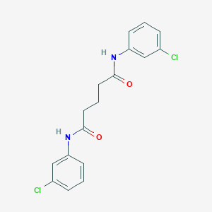 molecular formula C17H16Cl2N2O2 B323565 N,N'-bis(3-chlorophenyl)pentanediamide 
