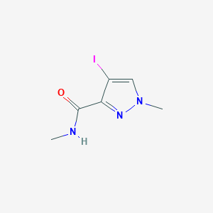 molecular formula C6H8IN3O B3235688 4-Iodo-N,1-dimethyl-1H-pyrazole-3-carboxamide CAS No. 1354705-10-4