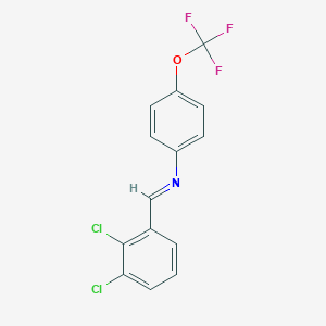 molecular formula C14H8Cl2F3NO B323570 N-(2,3-dichlorobenzylidene)-N-[4-(trifluoromethoxy)phenyl]amine 