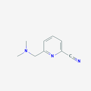 molecular formula C9H11N3 B3235756 6-((Dimethylamino)methyl)picolinonitrile CAS No. 135472-49-0