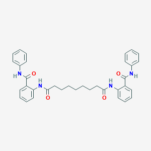 molecular formula C35H36N4O4 B323576 N,N'-bis[2-(anilinocarbonyl)phenyl]nonanediamide 