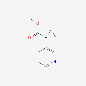 molecular formula C10H11NO2 B3235763 Methyl 1-(pyridin-3-yl)cyclopropanecarboxylate CAS No. 1354940-85-4