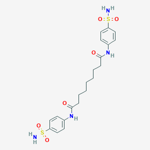 molecular formula C21H28N4O6S2 B323578 N,N'-bis(4-sulfamoylphenyl)nonanediamide 