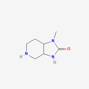 molecular formula C7H13N3O B3235782 1-Methylhexahydro-1H-imidazo[4,5-c]pyridin-2(3H)-one CAS No. 1355004-58-8