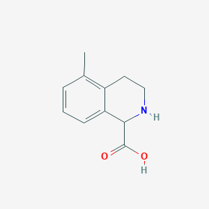 molecular formula C11H13NO2 B3235790 5-Methyl-1,2,3,4-tetrahydroisoquinoline-1-carboxylic acid CAS No. 1355004-63-5