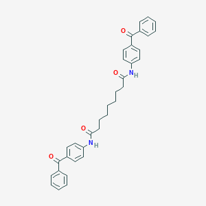 molecular formula C35H34N2O4 B323580 N,N'-bis(4-benzoylphenyl)nonanediamide 