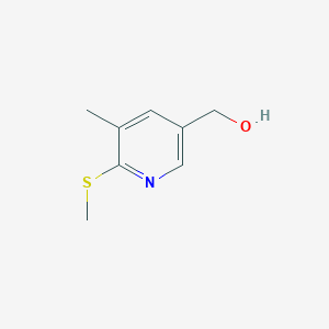 molecular formula C8H11NOS B3235806 (5-Methyl-6-methylsulfanyl-pyridin-3-yl)-methanol CAS No. 1355179-37-1