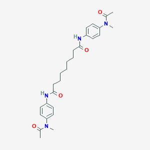 molecular formula C27H36N4O4 B323583 N,N'-bis{4-[acetyl(methyl)amino]phenyl}nonanediamide 