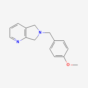 6-(4-methoxybenzyl)-6,7-dihydro-5H-pyrrolo[3,4-b]pyridine