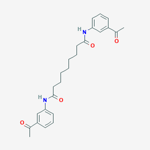 molecular formula C25H30N2O4 B323586 N,N'-bis(3-acetylphenyl)nonanediamide 