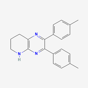 molecular formula C21H21N3 B3235872 2,3-Dip-tolyl-5,6,7,8-tetrahydropyrido[2,3-b]pyrazine CAS No. 1356332-28-9