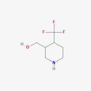 molecular formula C7H12F3NO B3235875 [4-(Trifluoromethyl)piperidin-3-yl]methanol CAS No. 1356338-35-6