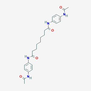 molecular formula C25H32N4O4 B323588 N,N'-bis[4-(acetylamino)phenyl]nonanediamide 