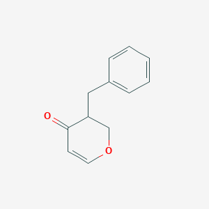 molecular formula C12H12O2 B3235899 3-Benzyl-2H-pyran-4(3H)-one CAS No. 135695-92-0