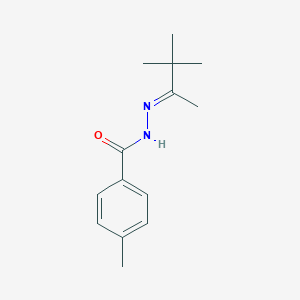 molecular formula C14H20N2O B323593 4-methyl-N'-(1,2,2-trimethylpropylidene)benzohydrazide 