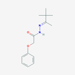 molecular formula C14H20N2O2 B323594 2-phenoxy-N'-(1,2,2-trimethylpropylidene)acetohydrazide 