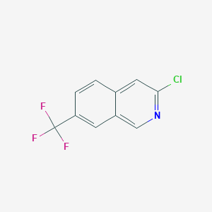 molecular formula C10H5ClF3N B3235953 Isoquinoline, 3-chloro-7-(trifluoromethyl)- CAS No. 1357946-00-9