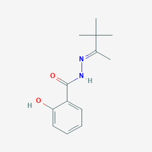 molecular formula C13H18N2O2 B323596 2-hydroxy-N'-(1,2,2-trimethylpropylidene)benzohydrazide 