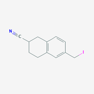 6-(Iodomethyl)-1,2,3,4-tetrahydronaphthalene-2-carbonitrile