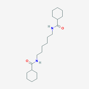 molecular formula C20H36N2O2 B323602 N-{6-[(cyclohexylcarbonyl)amino]hexyl}cyclohexanecarboxamide 