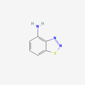 molecular formula C6H5N3S B3236022 benzo[d][1,2,3]thiadiazol-4-aMine CAS No. 13599-80-9