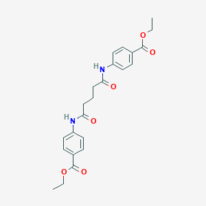 Ethyl 4-({5-[4-(ethoxycarbonyl)anilino]-5-oxopentanoyl}amino)benzoate