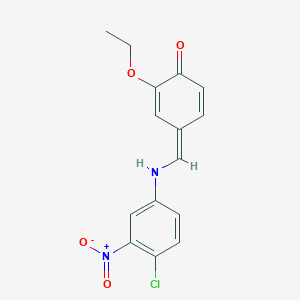molecular formula C15H13ClN2O4 B323604 (4Z)-4-[(4-chloro-3-nitroanilino)methylidene]-2-ethoxycyclohexa-2,5-dien-1-one 